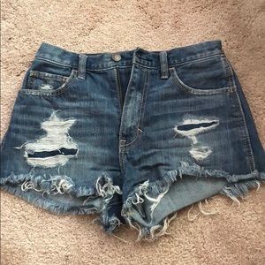 Hollister cut-off shorts size 0